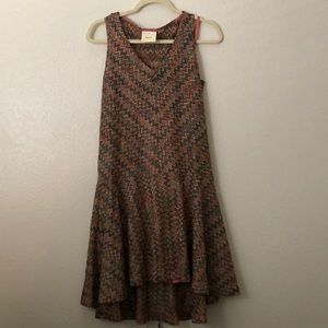 Anthropologie zig zag knit dress size S